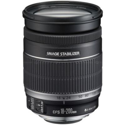 image Canon EF-S 18-200 mm f/ 3,5-5,6 is Zoom avec stabilisateur d'image 4 Vitesses & EW-78D Paresoleil d'objectif