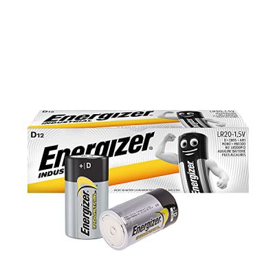 image ENERGIZER PILAS INDUSTRIALES LR20 (D) DP12 BR, Pile alcaline jetable 636108 Noir