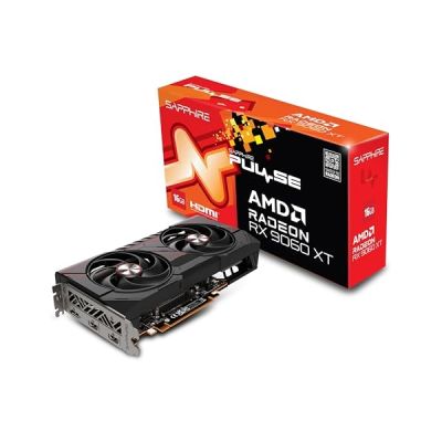 image Sapphire Technology Carte Graphique Pulse AMD Radeon RX 9060 XT Gaming OC 16GB Double HDMI-DP