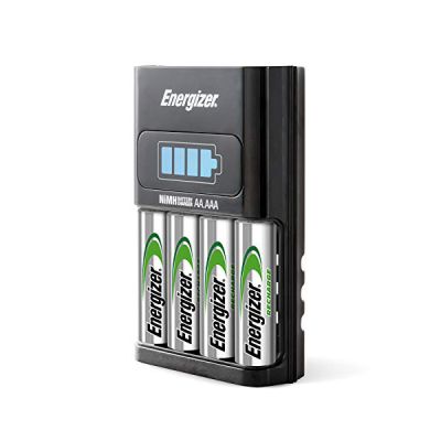 image Energizer Chargeur Piles Rechargeables AA et AAA, Chargeur Express (4 Piles AA incluses)