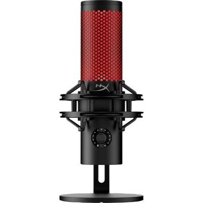 image HyperX Quadcast 2-Microphone USB pour Jeux, Streaming et podcasting, avec Commandes intégrées, éclairage LED, Support de Choc à dégagement Rapide et Bras/Support intégré, PC, Mac PS5, PS4, USB-C-Noir