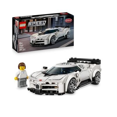 LEGO Speed Champions Hypercar Bugatti Centodieci 77240 | Jouet pour garçon dès 9 ans, maquette avec minifigurine de pilote, voiture de sport, cadeau d’anniversaire, 291 pièces