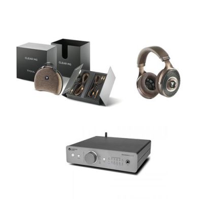 Casque Hi-Fi filaire Focal Clear MG + Ampli-DAC Cambridge Dacmagic 200M Gris Lunaire