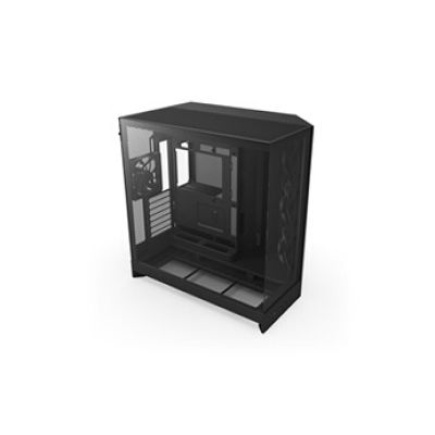 NZXT H9 Flow - Boîtier PC Double Chambre ATX - Noir | Phare ATX double chambre, 4 ventilateurs inclus, support radiateur 420mm haut et avant, verre trempé enveloppant.