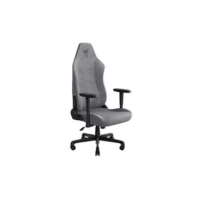 Razer Iskur V2 X - Fauteuil de Jeu Basique avec Support Lombaire intégré (Coussins en Mousse moulée Haute densité, accoudoirs 2D, Tissu Doux) Gris