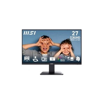 image MSI Pro MP273U Écran bureautique 27'' UHD - Dalle IPS 3840 x 2160, PIP/PBP, Large Gamme de Couleurs, respectueux des Yeux, Haut-parleurs intégrés, Inclinaison réglable - HDMI 2.0b, DP 1.4a