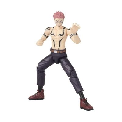 image BANDAI - Anime Heroes - Jujutsu Kaisen - Ryomen Sukuna Version Uniforme - Figurine 17 cm - Licence Officielle Jujutsu Kaisen - Figurine d'action articulée Sukuna - Jouet Enfant 4 Ans et + - 36988