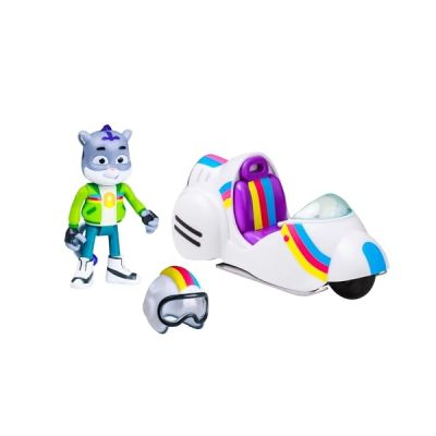 image BANDAI - Enquêtes Sauvages - Moto Tout-Terrain - Véhicule avec Une Figurine Sam Snow - Véhicule pour Enfants Série Creature Cases - Pack Moto Clade + Figurine Sam - Jouet Enfant 3 Ans et + - PMCC9010