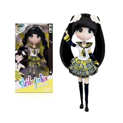 BANDAI - Shibajuku - Poupée Kiki 30 cm - Licence Officielle Shibajuku Anime - Grande Poupée Kawai Style Japon - Poupée Collector Edition Kiki avec Accessoires - Jouet Enfant 3 Ans et + - HUS3032