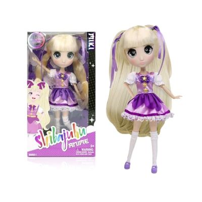 BANDAI - Shibajuku - Poupée Miki 30 cm - Licence Officielle Shibajuku Anime - Grande Poupée Kawai Style Japon - Poupée Collector Edition Kiki avec Accessoires - Jouet Enfant 3 Ans et + - HUS3035