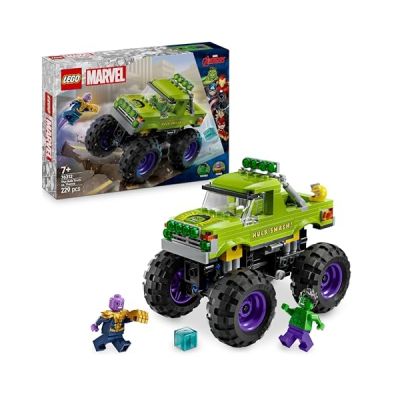 LEGO ǀ Marvel Le Tout-Terrain de Hulk Contre Thanos - Jeu de Construction de Super-Héros avec Méga-Camion et Accessoires Dont Le Gant de l’Infini - Set Collector, Garçons et Filles dès 7 Ans 76312