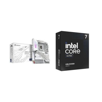 image Gigabyte Carte mère Z890 AORUS Pro Ice + Intel® Core™ Ultra 7 Desktop Processor 265K 20 Cores (8 P-Cores + 12 E-Cores) up to 5.5 GHz