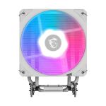 image produit MSI MAG COREFROZR AA13 WHITE Ventirad pour processeur - Quatre caloducs en cuivre de 6 mm à contact direct, ARGB, CycloBlade 7, pâte thermique pré-appliquée, ventilateurs à roulement à billes.