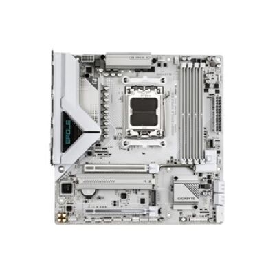GIGABYTE B850M Eagle WIFI6E Ice Carte Mère – Processeurs AMD Ryzen série 9000, VRM numérique 8+2+2 Phases, Jusqu’à 8200 MHz DDR5 (OC), 1 x M.2 PCIe 5.0 + 1 x PCIe 4.0, Wi-FI 6E, LAN 2.5 GbEa