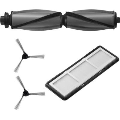 image Samsung VCA-RAK97 Kit d'accessoires d'origine pour Jet Bot Combo (VR7MD9*), Brosse Haute Performance, 2 brosses latérales et pré-Filtre, Accessoires et pièces de Rechange pour Robot aspirateur, Noir