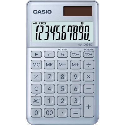 image Casio SL 1000 SC BU Calculatrice de poche Bleu