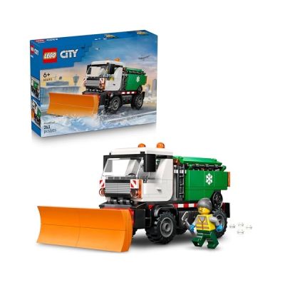 image LEGO City La Déneigeuse - Jouet Camion - Maquette avec Minifigurine, Outils & Fonction Salage - Idée de Cadeau d'anniversaire pour Garçon dès 6 Ans & Fans de Mécanique 60490
