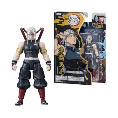 image BANDAI - Ultimate Legends HD - Figurine d'action Demon Slayer 12 cm - Tengen Uzui - Licence Officielle Demon Slayer - Figurine articulée Tengen - Jouet Enfant 4 Ans et + - VE88965