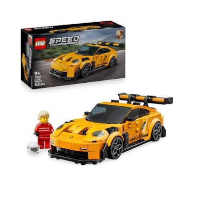 image LEGO Speed Champions Supercar Porsche 911 GT3 RS - Jouet Voiture - Maquette à Construire avec Minifigurine de Pilote - Idée de Cadeau d'anniversaire pour Garçon dès 9 Ans 77239