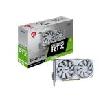 image produit MSI NVIDIA GeForce RTX 3050 Ventus 2X XS White 8G OC Carte Graphique - 8 Go GDDR6, 1807 MHz, PCI Express Gen 4, 128 Bits, DP v 1.4a, DL DVI-D, HDMI 2.1 (Prend en Charge 4K à 120 Hz)