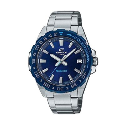 image Casio Mens Analogique Quartz Montre avec Bracelet en Acier Inoxydable EFV-120DB-2AVUEF