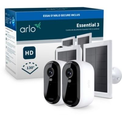 image Caméra de surveillance ARLO 2 caméras ext Essential3 2K+ pan. sol