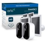 image produit Caméra de surveillance ARLO 2 caméras ext Essential3 2K+ pan. sol