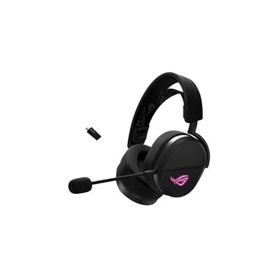 image ASUS ROG Pelta - Casque gaming sans fil - connectivité tri-mode avec Speednova, membranes de 50mm plaquées en titane, micro à bande ultralarge de 10mm, batterie de 60 heures, conception légère de 309g