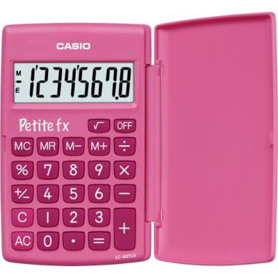 image Casio Petite FX Calculatrice Scolaire 8 chiffres Rose