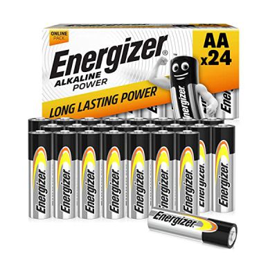image Energizer Piles AA, Alkaline Power, Lot de 24, Pile alcaline [ Amazon Exclusif ]