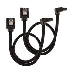 image produit Câble SATA gainé CORSAIR Premium - SATA 6Gbps 30 cm, connecteur à 90°, noir - livrable en France