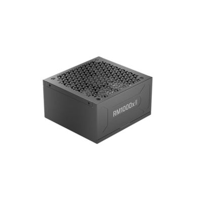 image Corsair RM1000x Shift Alimentation ATX entièrement modulaire - Câble 12 V-2x6 natif, ATX 3.1 et PCIe 5.1, Bouton de contrôle de la Vitesse du Ventilateur, Condensateurs Japonais, Certifié Gold - Noir