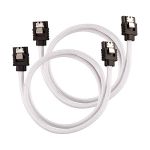 image produit Câble SATA gainé CORSAIR Premium - SATA 6Gbps 60 cm, blanc