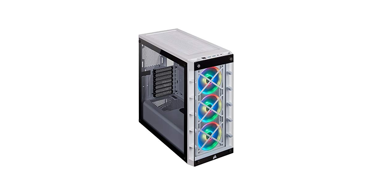 Boîtier PC Corsair ICUE 5000T RGB - Moyen Tour ATX, Verre Trempé, Noir - NEUF