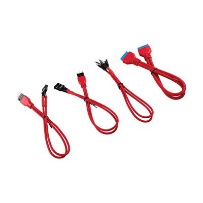Kit d’extension gainé pour panneau avant CORSAIR Premium 30 cm, bleu
