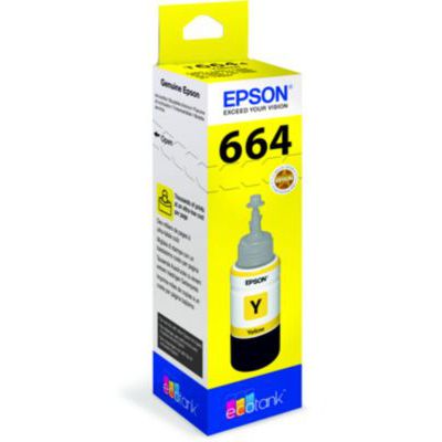 image Epson 664 Bouteille recharge d'encre jaune EcoTank C13T664440