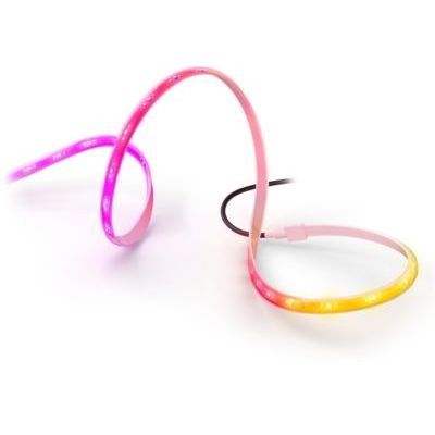 Philips Hue Bande LED Flux Multicolore, Éclairage connecté, 3000lm, 5m | Ruban LED, Couleurs vives, Extérieur, Découpable et Réutilisable, Technologie Chromasync, Contrôle via Commande vocale et App