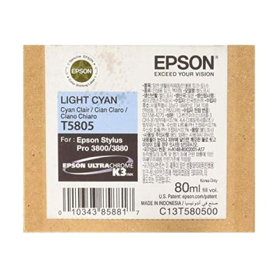 EPSON Pack de 1 Cartouche T5805 - Cyan clair - Standard 80ml