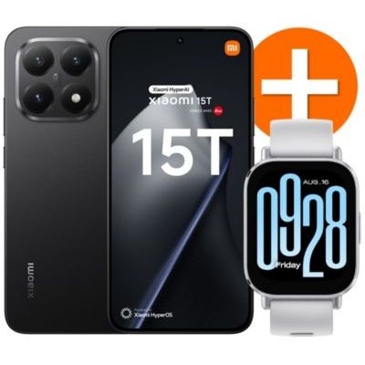 image Smartphone XIAOMI Pack 15T Noir 256Go 5G+RedmWatch5 Active