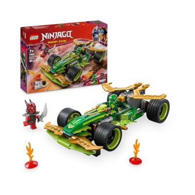 LEGO Ninjago La Voiture de Course à rétrofriction de Lloyd 71828 | Jouet pour garçon dès 7 ans, véhicule de sport, 2 minifigurines de Lloyd et d’un Guerrier Draconique, idée cadeau, 181 pièces
