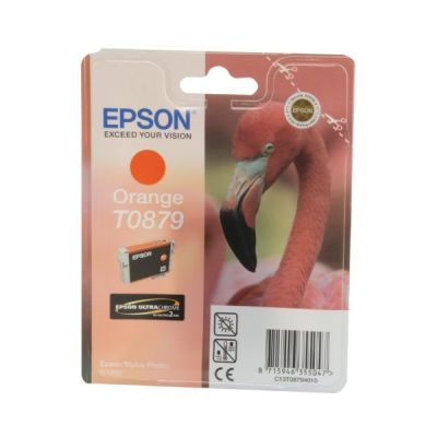 Epson T0879 Cartouche d'encre d'origine UltraChrome Hi-Gloss2 Orange