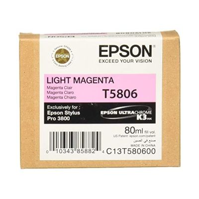 EPSON  Cartouche d’encre d origine  T5806 - Magenta clair - Capacité standard 80ml