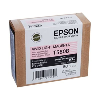 EPSON Pack de 1 Cartouche T580 - Magenta vif clair - Standard 80ml