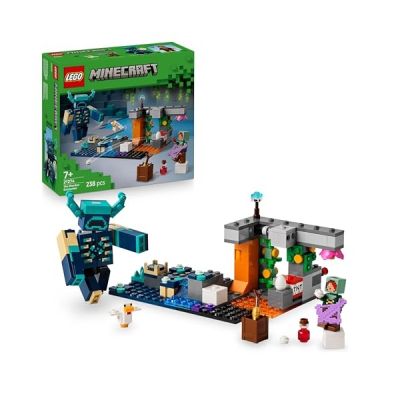LEGO Minecraft La Rencontre avec Le Warden - Jouet Interactif avec Minifigurine, Figurine de Mob & Fonction TNT Chute de Rocher - Cadeau Collector pour Gamer, Garçon ou Fille dès 7 Ans 21274