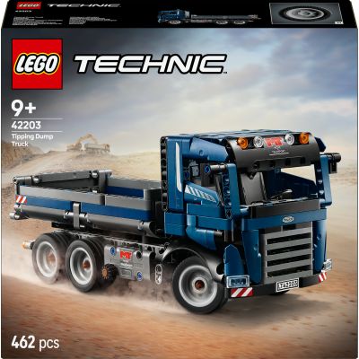 LEGO Technic Camion Benne 42203 | Jeu de construction pour garçon dès 9 ans, engin de chantier bleu, cadeau d’anniversaire pour fan de mécanique, 462 pièces