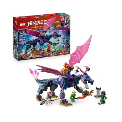 image LEGO NINJAGO Rontu Le Maître Dragon - Jeu Interactif Avec Figurine De Dragon Articulée & Fusil À Tenons - Minifigurines De Lloyd, Sora & Braséra - Lame & Accessoires Ninjas - Cadeau Garçon 7 Ans 71842