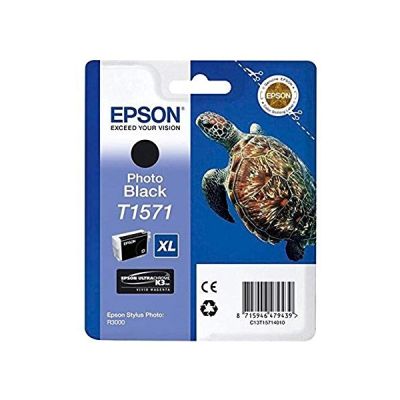 Epson T1571 Cartouche d'encre d'origine Noir Photo