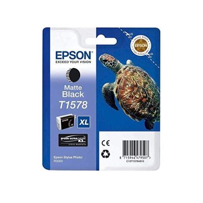 Epson T1578 XL Tortue Cartouche d'encre Noir mat