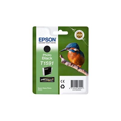 Epson T1591 Cartouche d'encre d'origine pour Stylus Photo R2000 Noir