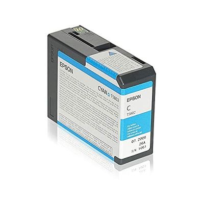 EPSON Pack de 1 Cartouche photo T5802 - Cyan - Standard 80ml